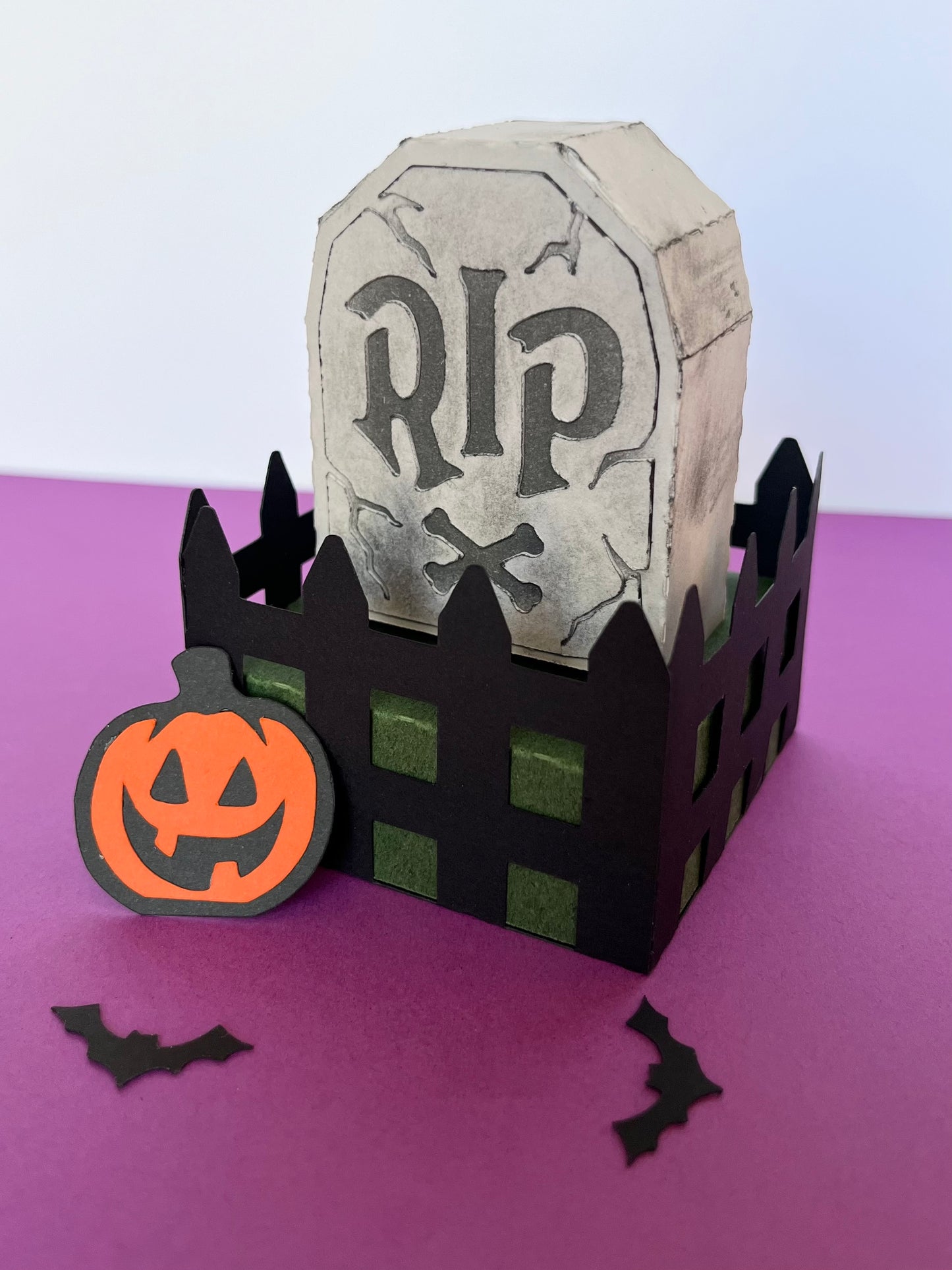 Tombstone Treat Box Template - SVG File Download