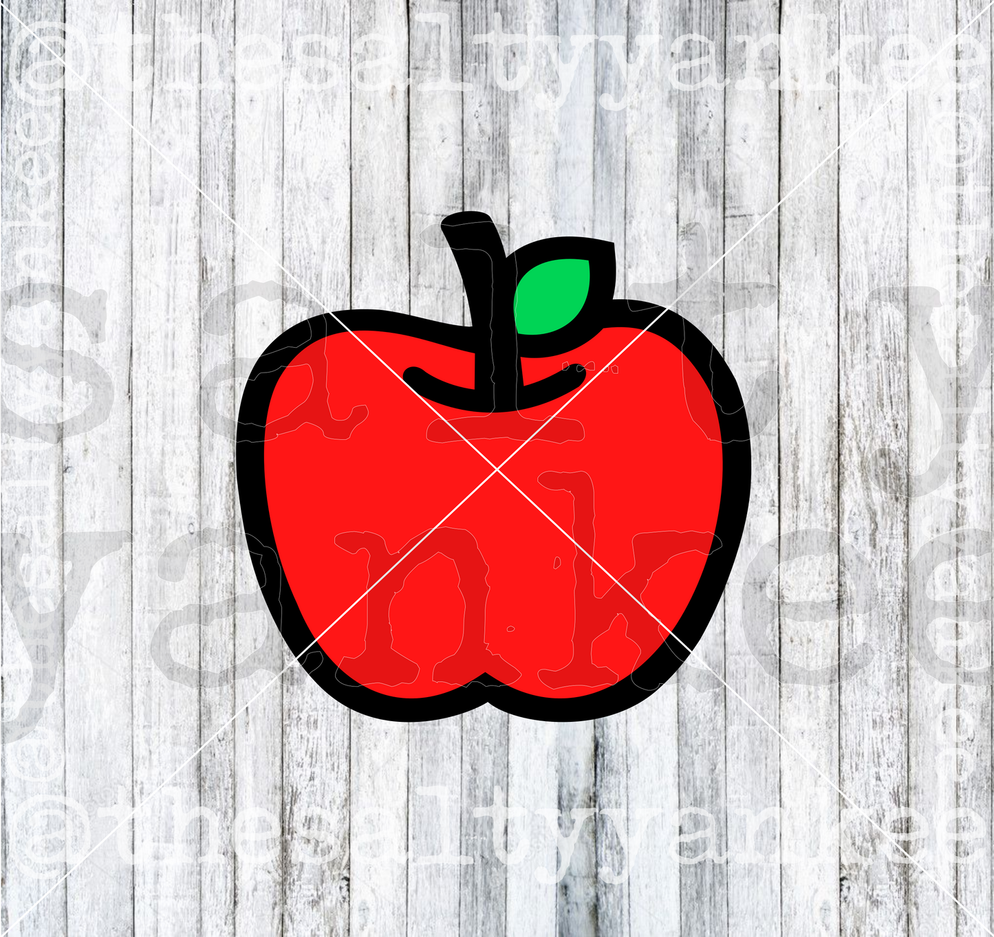 Kawaii Apple SVG and PNG File Download