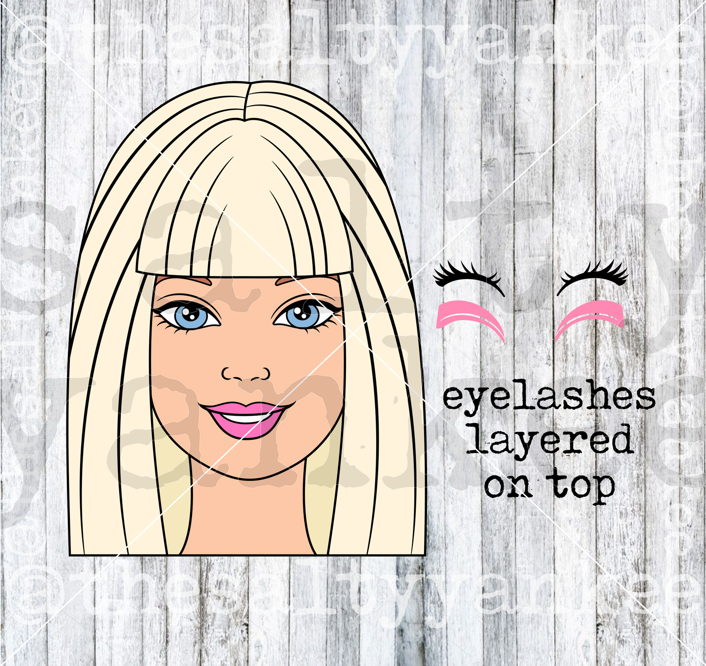 Toy Doll Girl SVG and PNG File Download