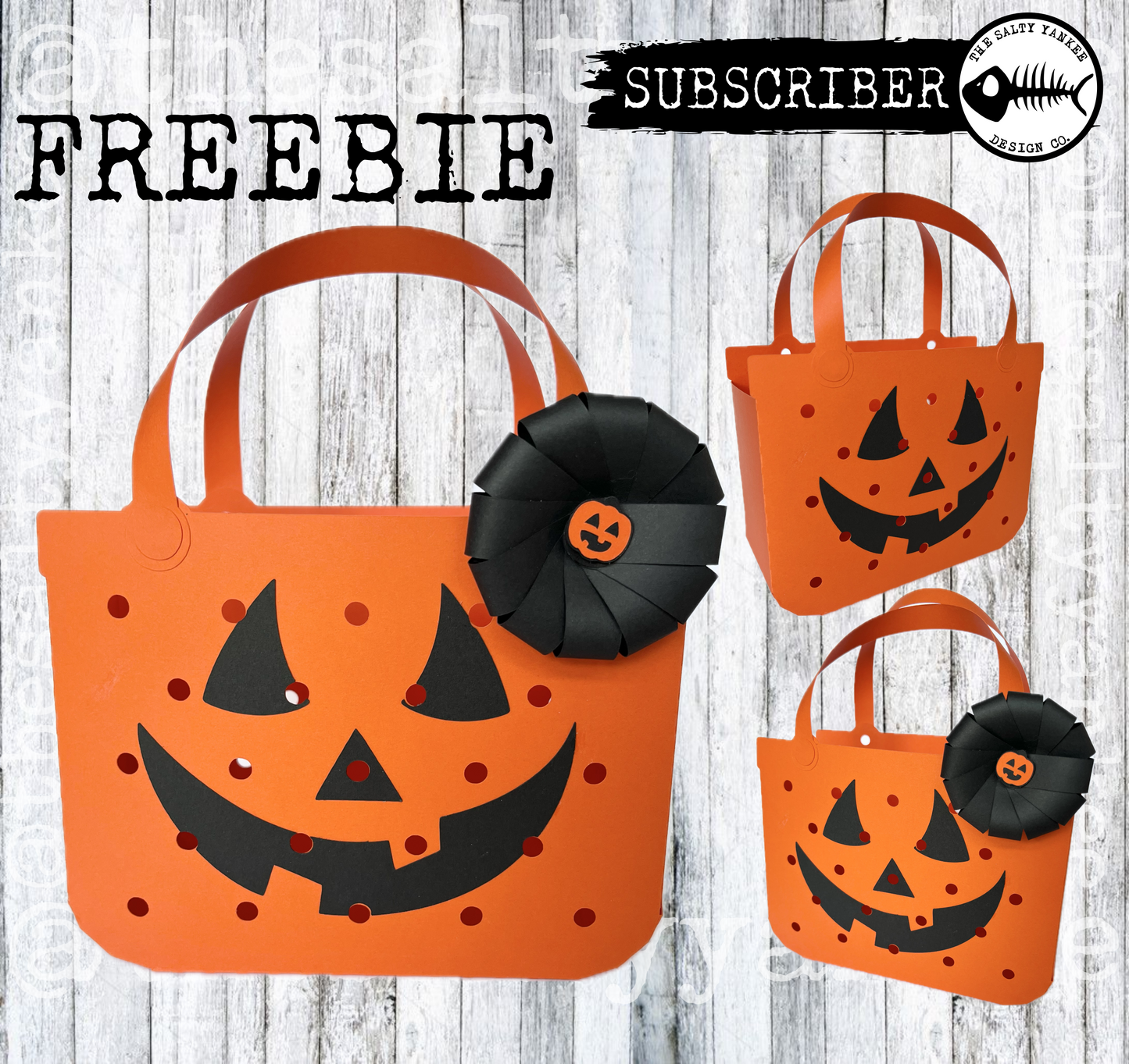 Pumpkin Tote Bag Template - SVG File Download