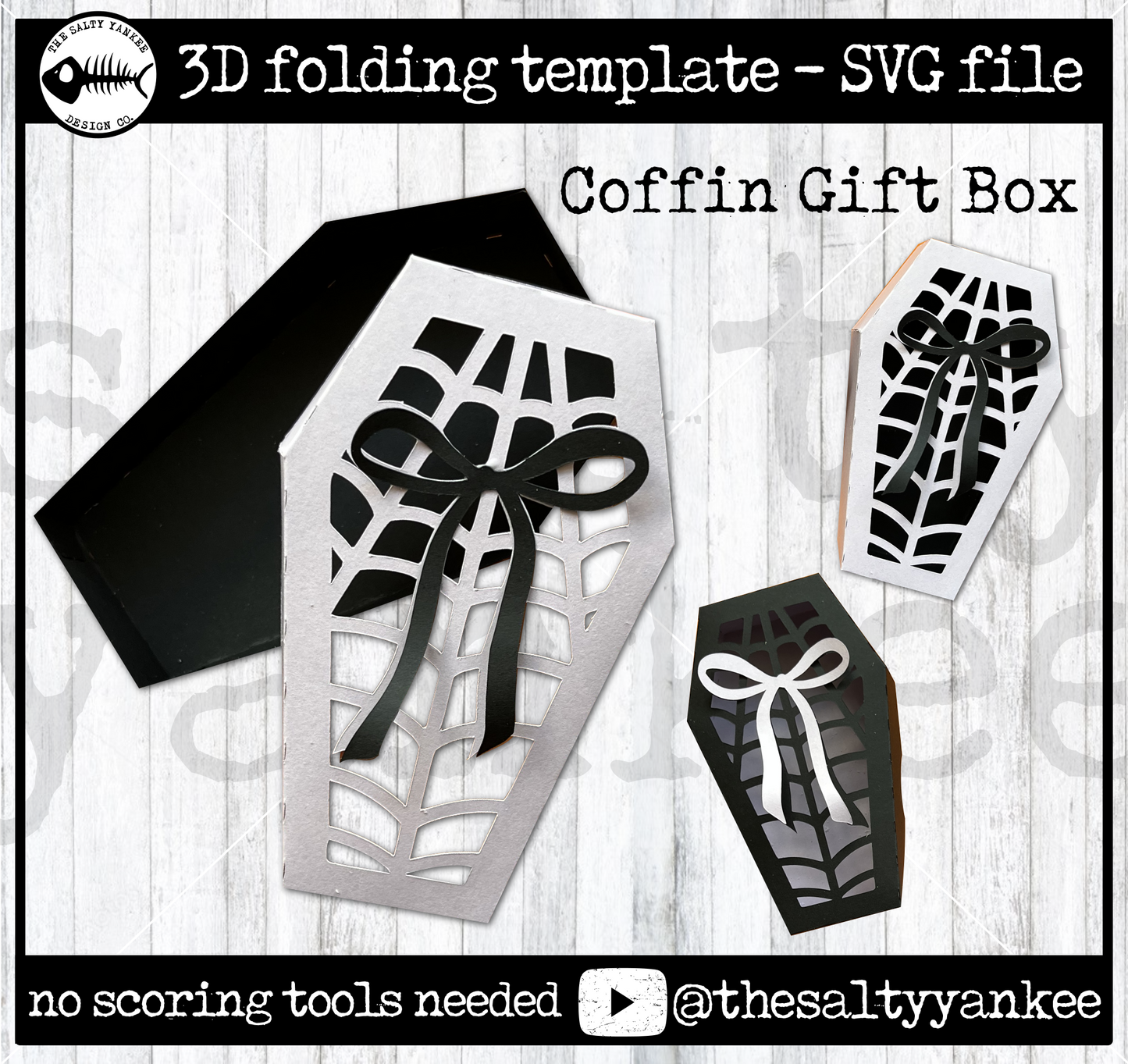 Coffin Gift Box Template - SVG File Download