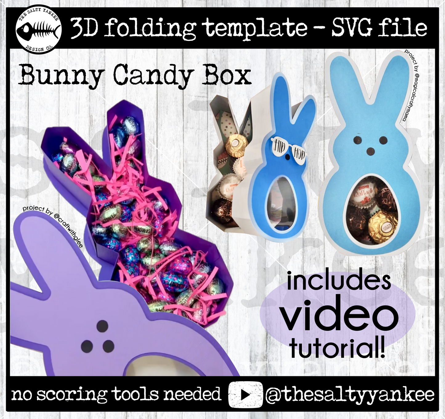 Bunny Candy Box - SVG File Download