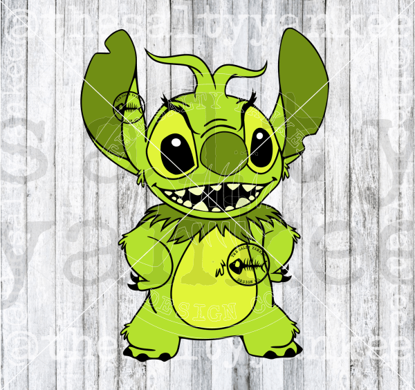 Alien As Christmas Grinch Svg And Png File Download Downloads