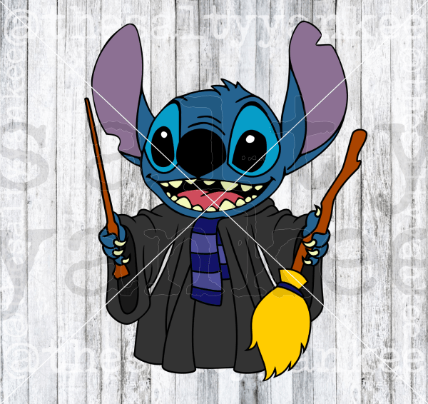 Alien In Wizard Costume Raven House On Svg And Png File Download Downloads