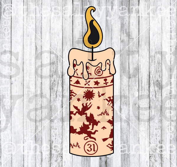 Black Flame Candle Svg And Png File Download Downloads