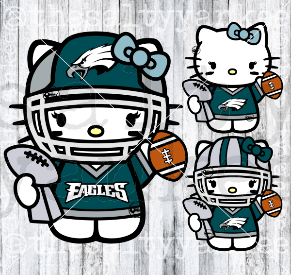 Cute Kitties In Super Bowl Teams Football Attire Svg And Png File Download Downloads
