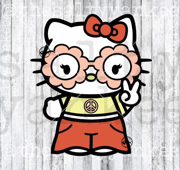 Cute Kitty Flower Child Bundle Svg And Png File Download Downloads