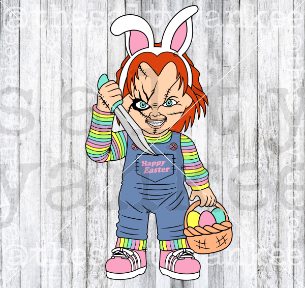 Easter Chucky The Doll Horror Movie Inspired Svg And Png File Download Downloads