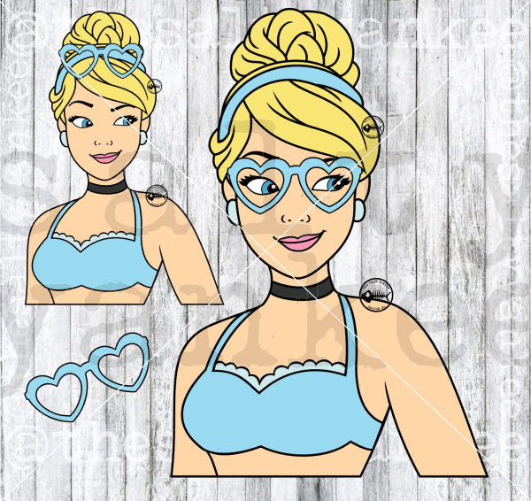 Fairytale Princess In Swimsuit Svg And Png File Download Downloads