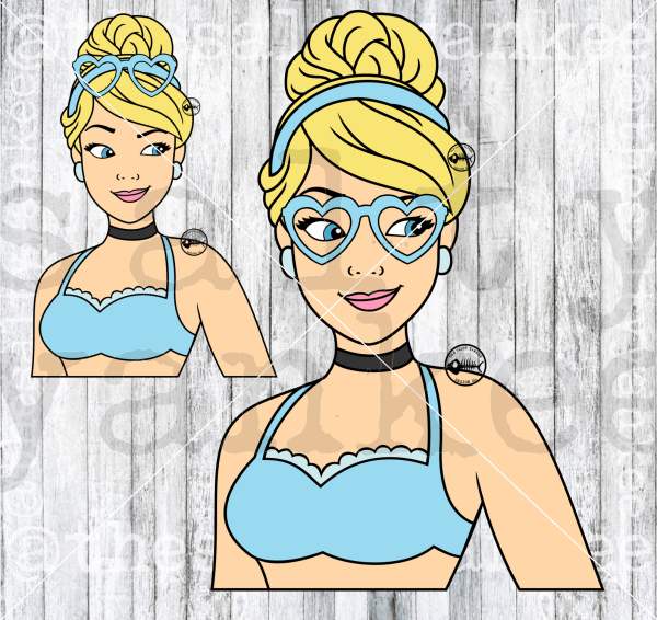 Fairytale Princess In Swimsuit Svg And Png File Download Downloads