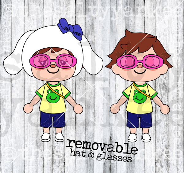 Gaming Character With Removable Hat And Glasses Svg Png File Download