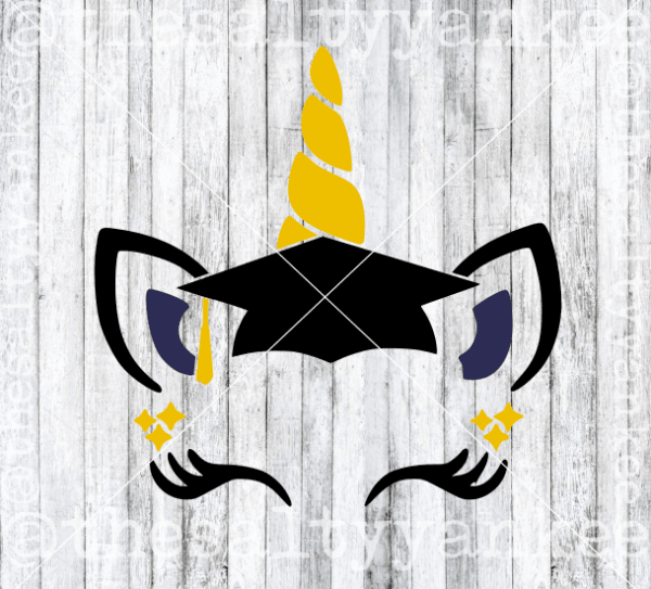 Graduation Unicorn Svg And Png File Download