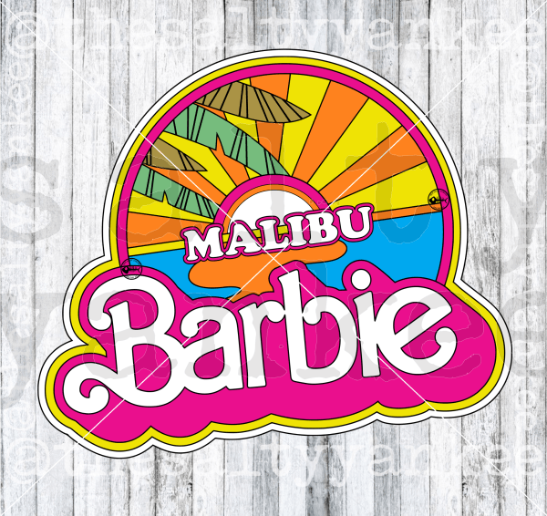 Malibu Beach Logo Svg And Png File Download Downloads
