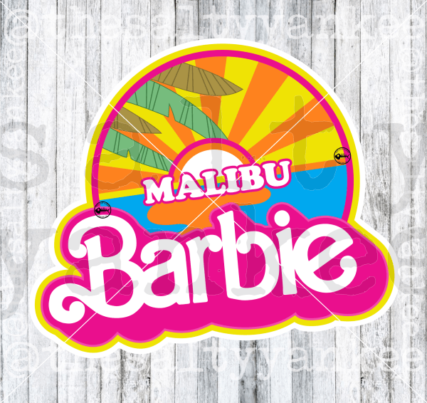 Malibu Beach Logo Svg And Png File Download Downloads