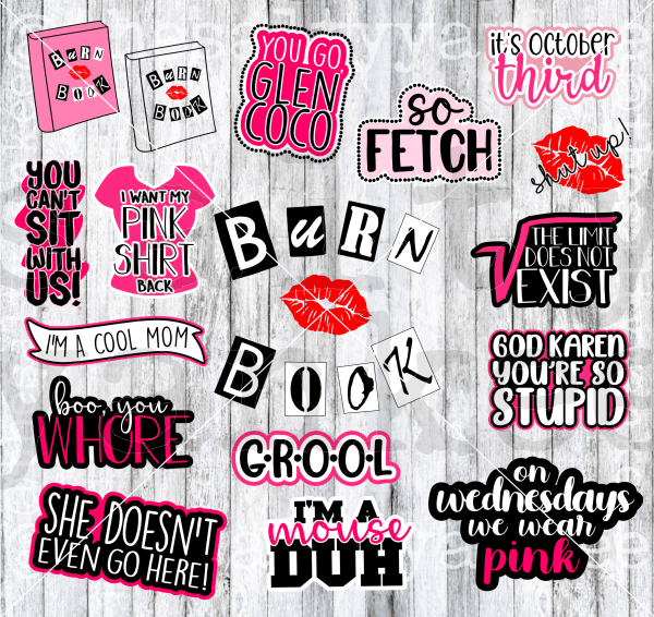 Mean Girls Mega Bundle Svg And Png File Download Downloads