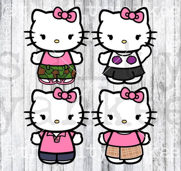 Mean Kitties Bundle Svg And Png File Download Downloads