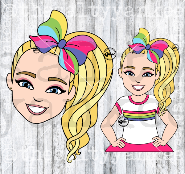 Ponytail Bow Girl Svg And Png File Download Downloads