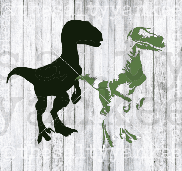 Realistic Dinosaur Velociraptor Raptor Svg And Png File Download Downloads