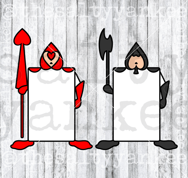 Wonderland Cards Svg And Png File Download Downloads