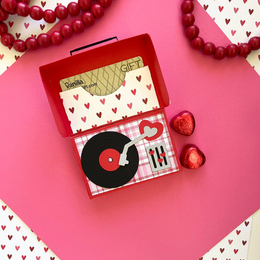 Retro Record Player Gift Box