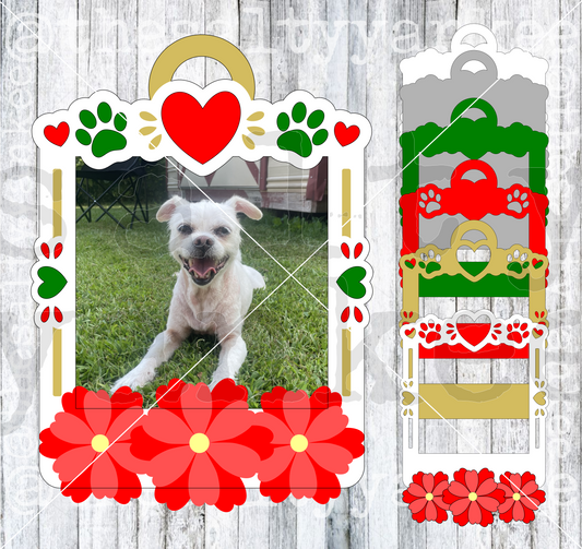 FREE Template: Pet Memorial Frame Ornament