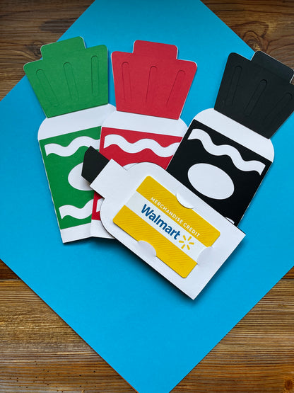 Dry Erase Marker Gift Card Holder - SVG File Download