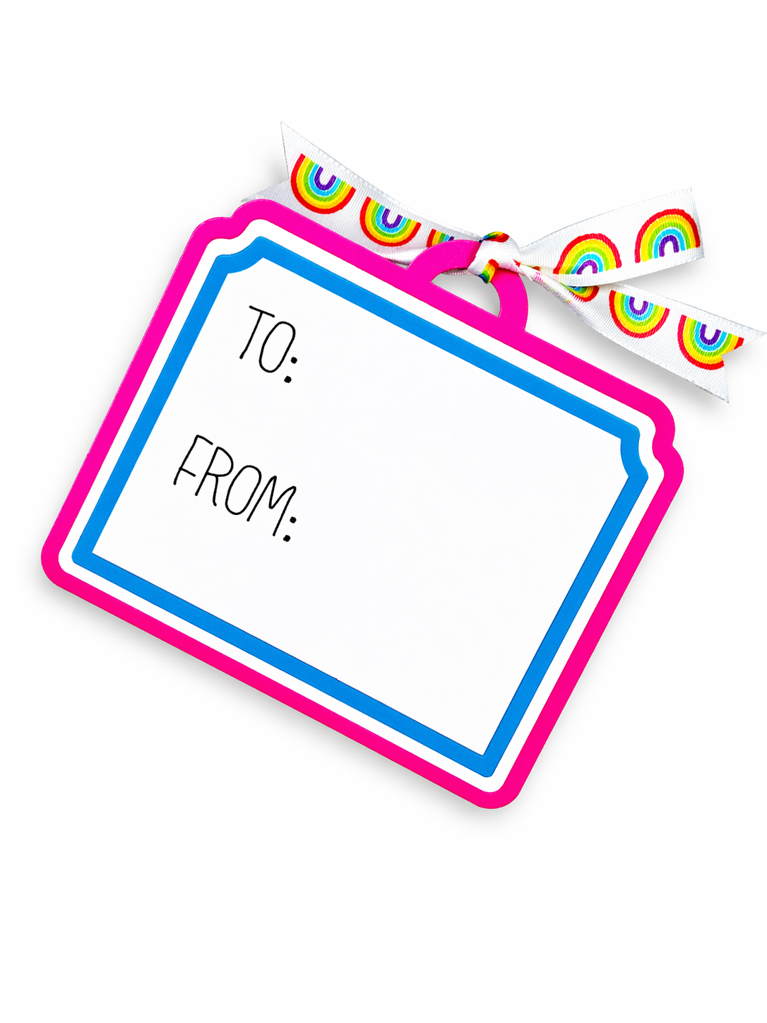 Sticky Notes Gift Tag Template - SVG File Download
