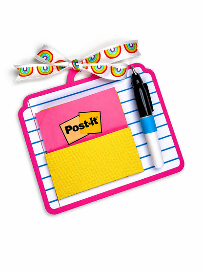 Sticky Notes Gift Tag Template - SVG File Download