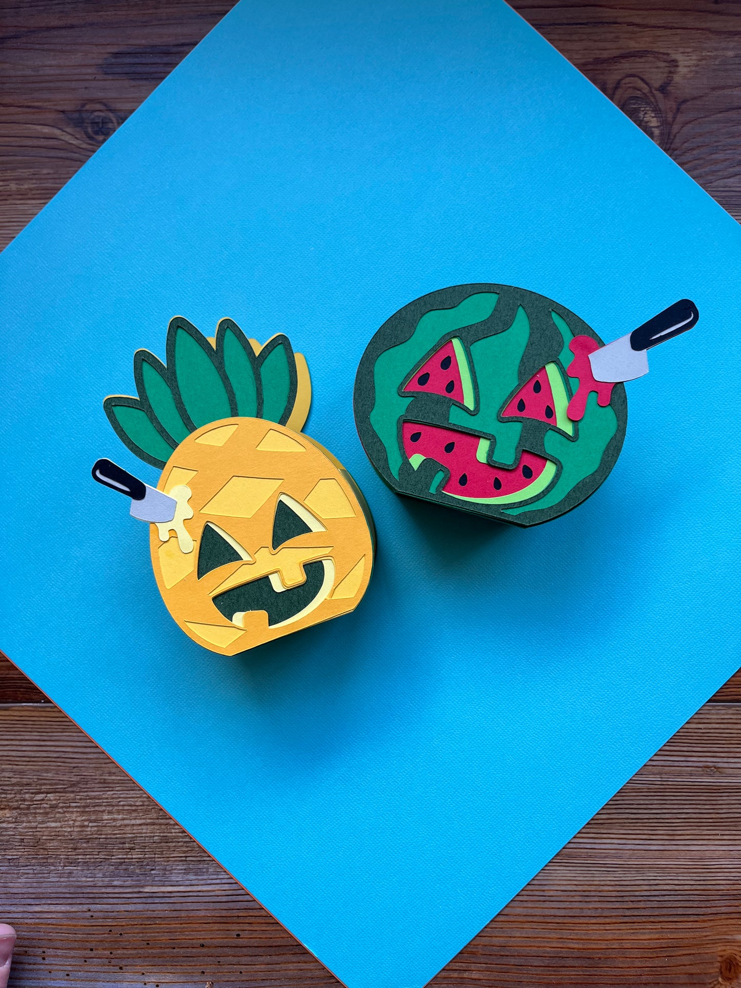 Summerween Pals Boxes Template - SVG File Download