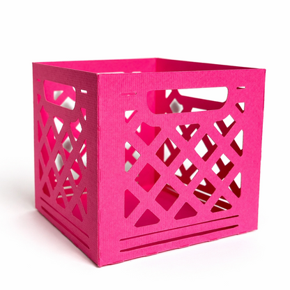 Milk Crate Template - SVG File Download