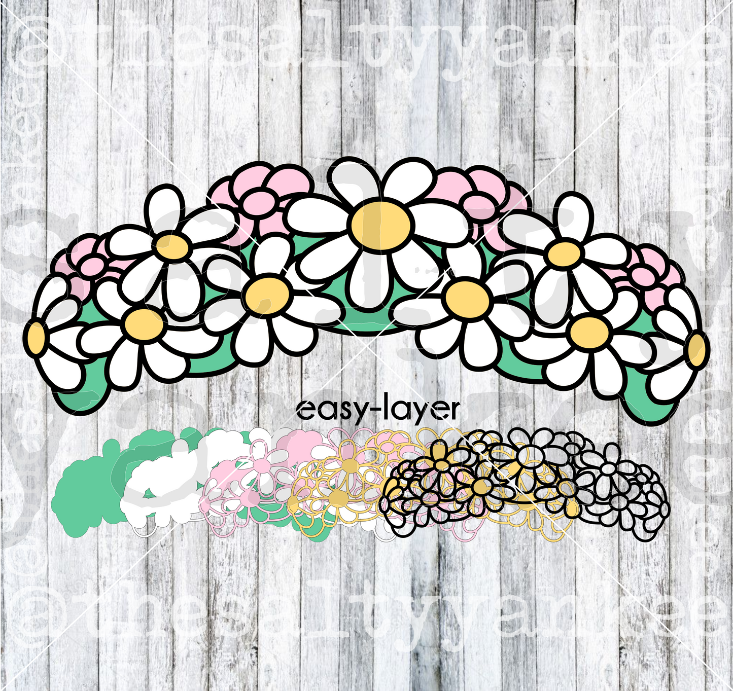 Flower Crown SVG and PNG File Download