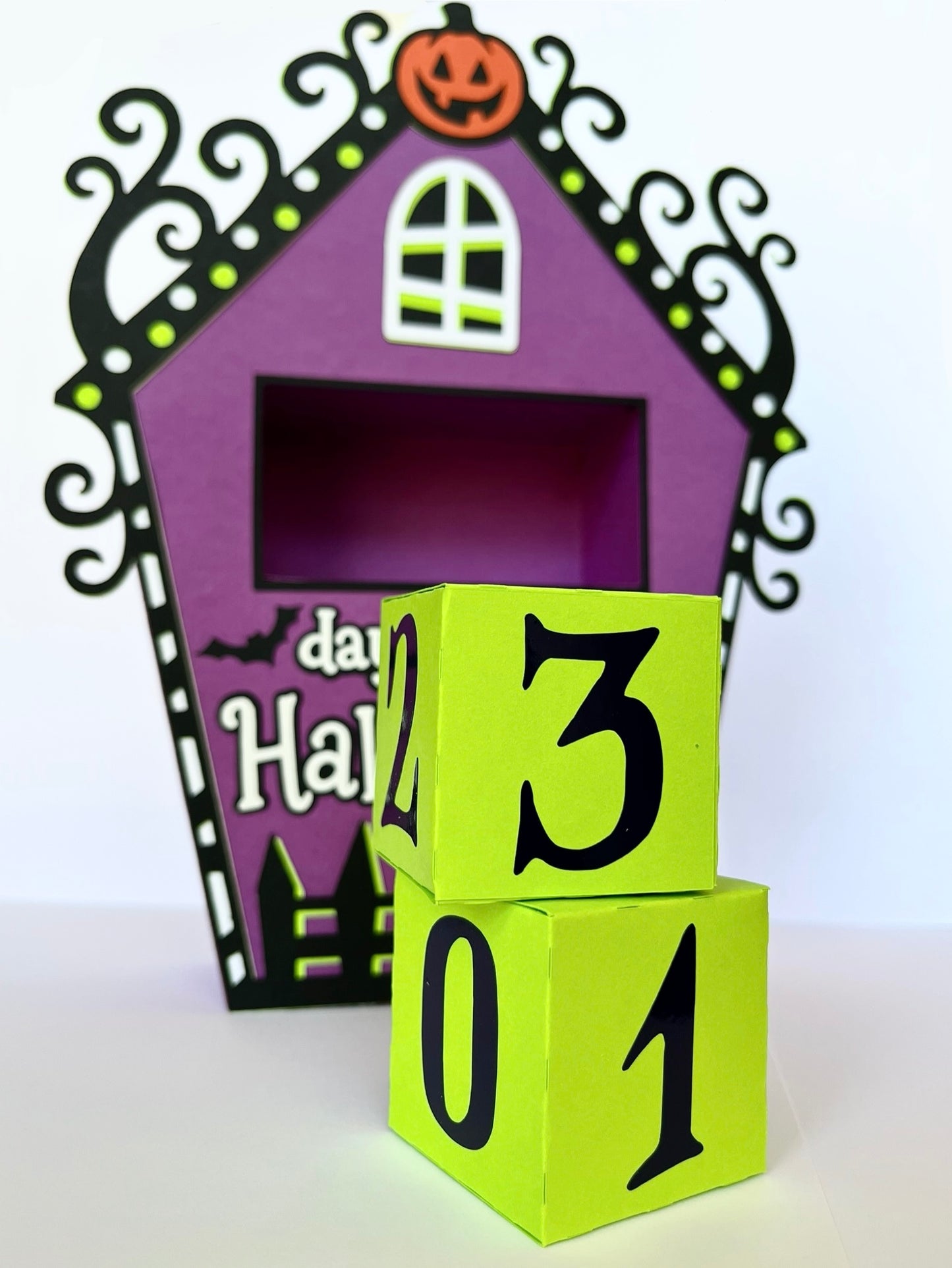 Spooky Countdown House Template - SVG File Download