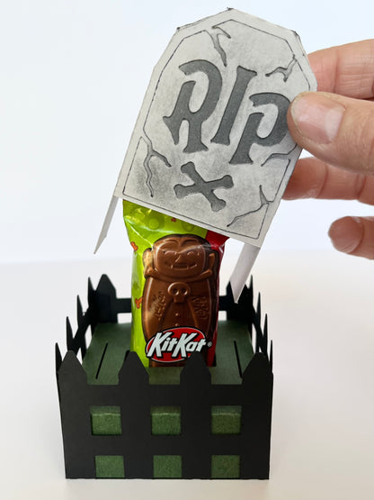 Tombstone Treat Box Template - SVG File Download