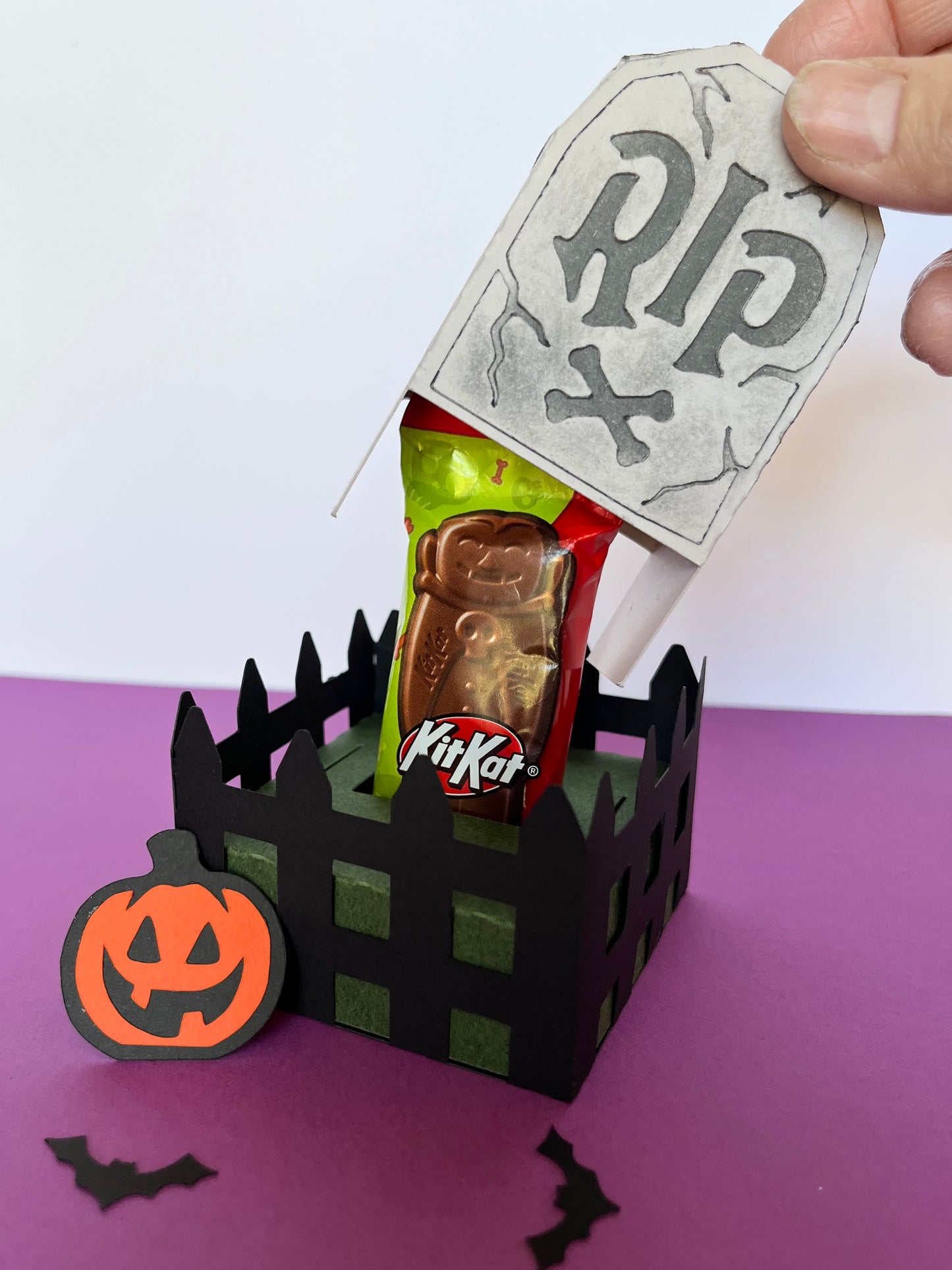 Tombstone Treat Box Template - SVG File Download