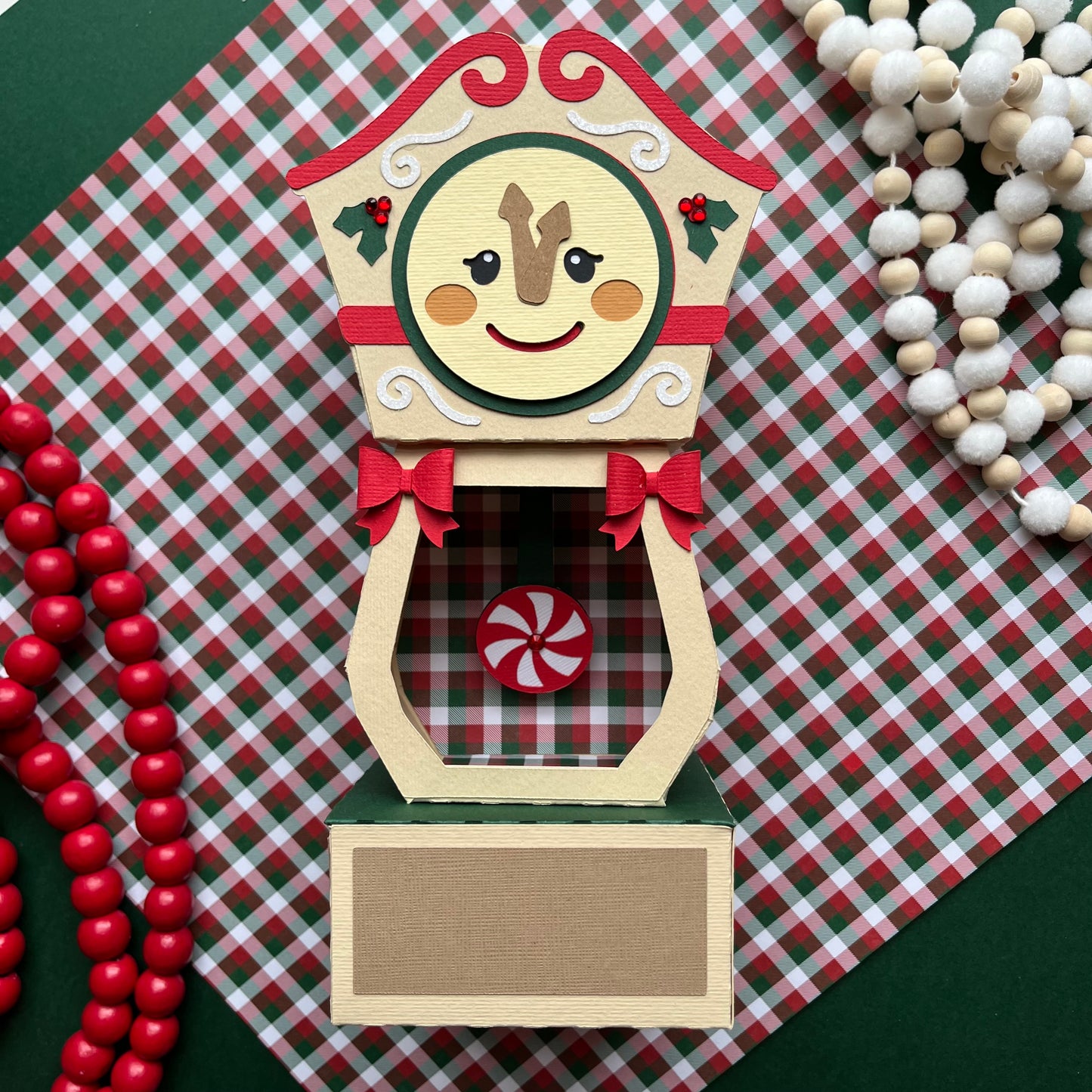 Hickory Dickory Holiday Clock Template - SVG File Download