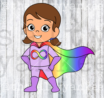 Neurodiversity Awareness Acceptance Super Heroes SVG and PNG File Download