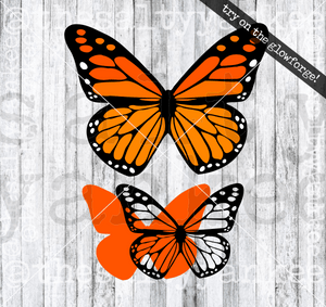 Basic Monarch Butterfly Svg And Png File Download Downloads
