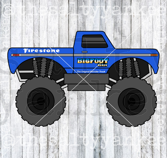 Monster Truck SVG and PNG File Download