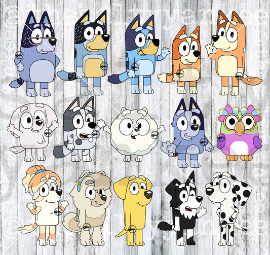 Dog Sisters and Friends Bundle SVG and PNG File Download