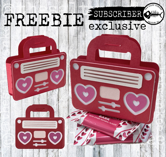 Boom Box Gift Template - SVG File Download