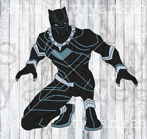 Panther Super Hero SVG and PNG File Download