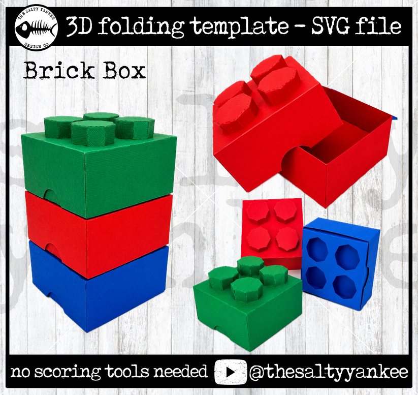 Stacking Brick Box Template - SVG File Download – The Salty Yankee