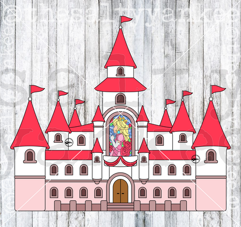 Video Game Princess Castle SVG and PNG File Download