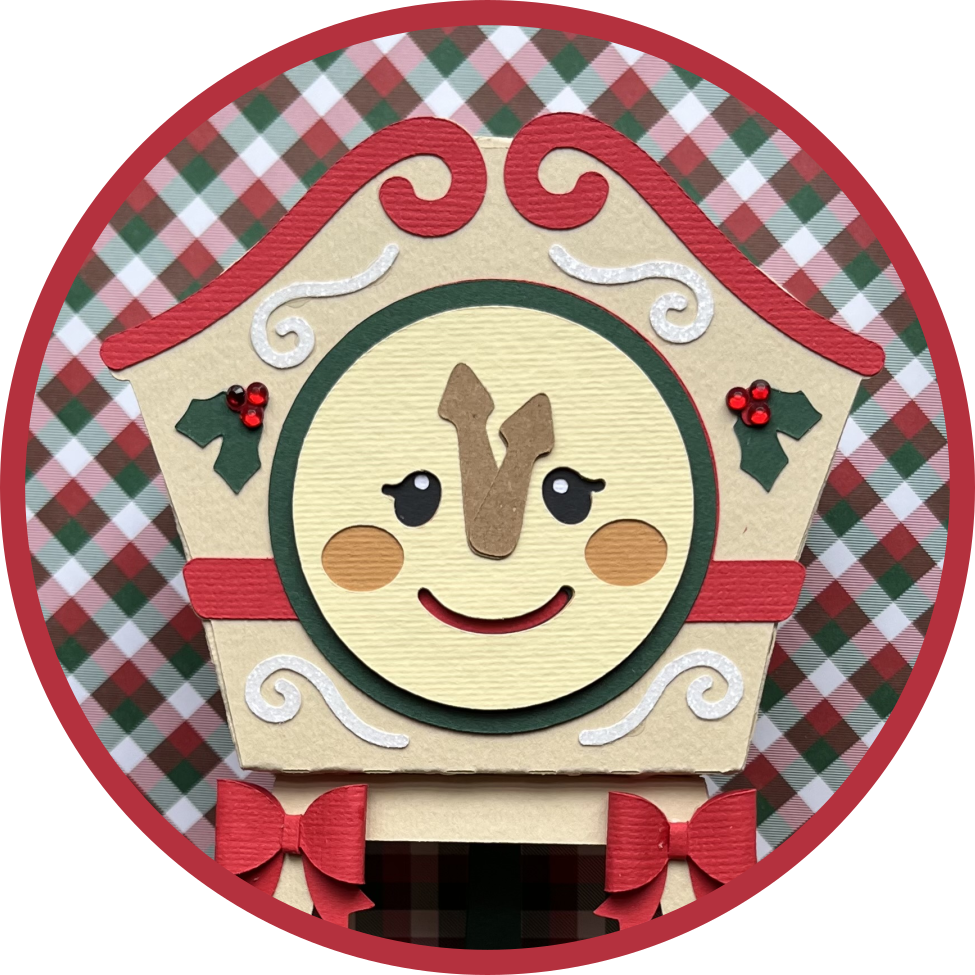 Hickory Dickory Holiday Clock Template - SVG File Download