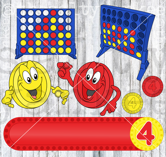 Classic Disc Board Game Bundle SVG and PNG File Download