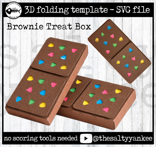 Brownie Treat Box Template - SVG File Download