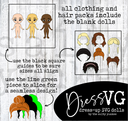 DressVG Clothing Pack - Classic Halloween -  SVG File Download