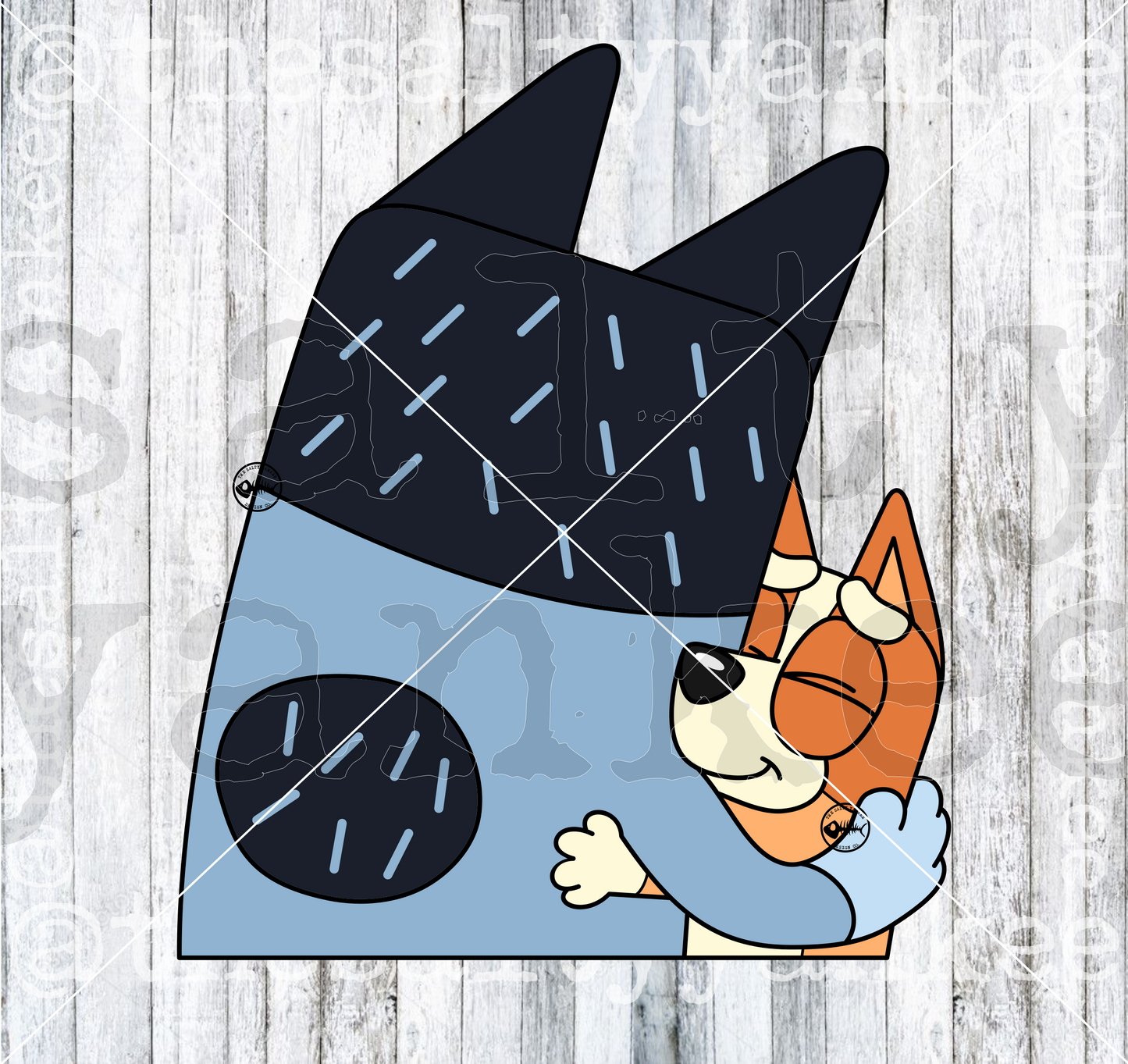 Dog Dad Hug SVG and PNG File Download