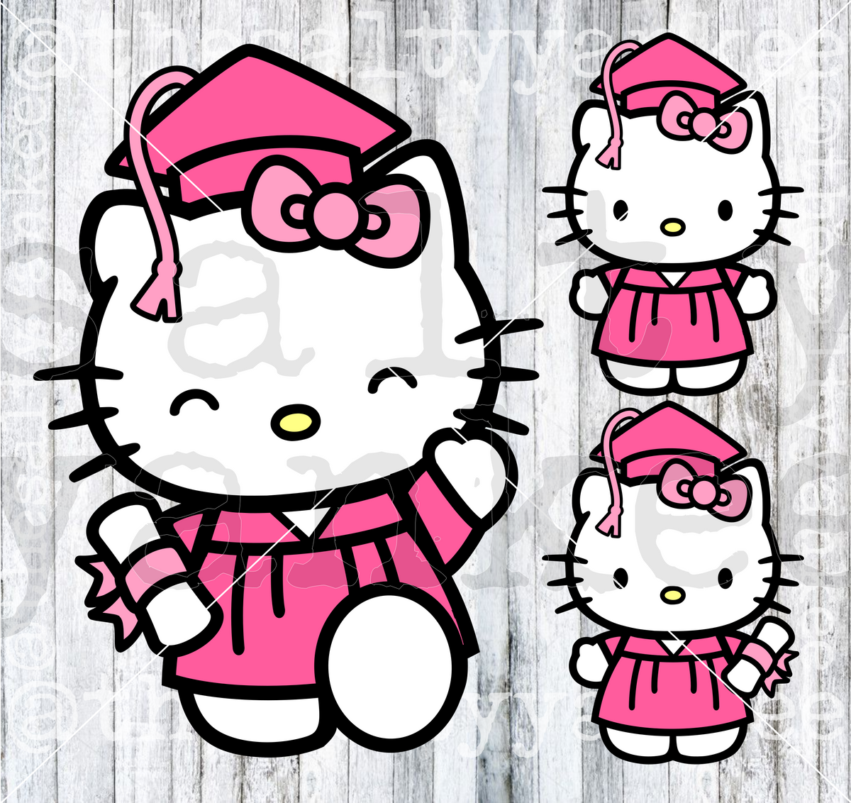 Cute Kitty Graduation SVG And PNG File Download The Salty Yankee Cute kitty graduation svg and png file download the salty yankee