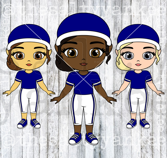 SY Dolls Sporty Customizable SVG and PNG File Download